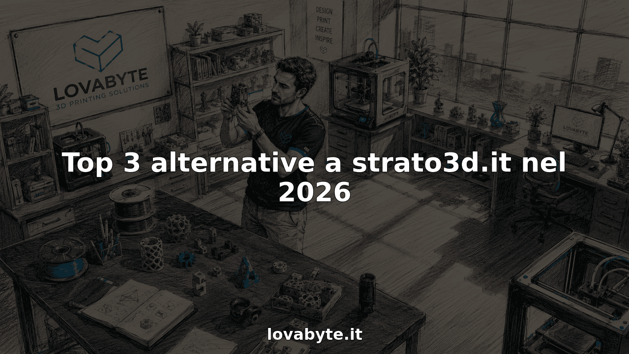 Top 3 alternative a strato3d.it nel 2026