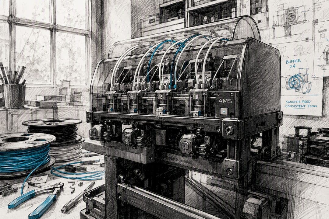 AMS Bambu Lab: guida a funzionamento, modelli e manutenzione